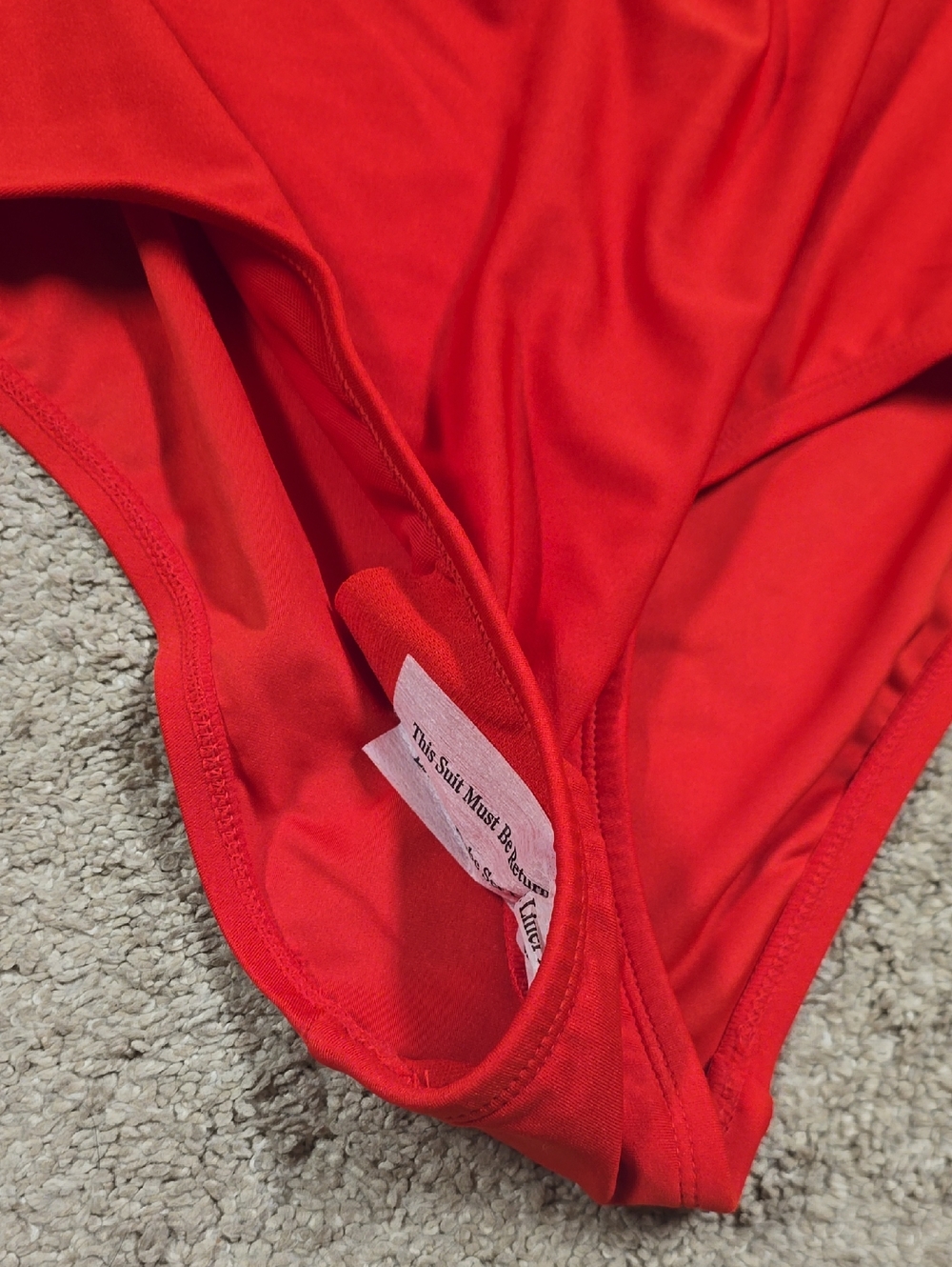 NET Kona Sol Red Asymmetric One-Shoulder Kids One-Piece Swimsuit - Picture 6 of 7